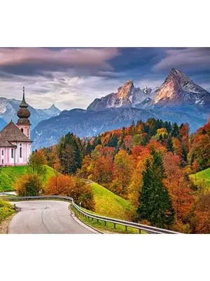 Castorland dėlionė Autumn in Bavarian Alps,Germany  2000 det.