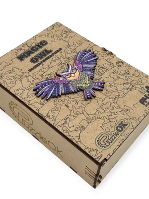 PUZZLEOK medinė dėlionė Magiška pelėda 69 det