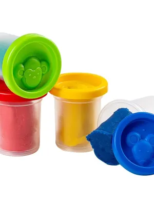 GENIO KIDS Natūralus plastilinas - modelinas, 4 spalvos