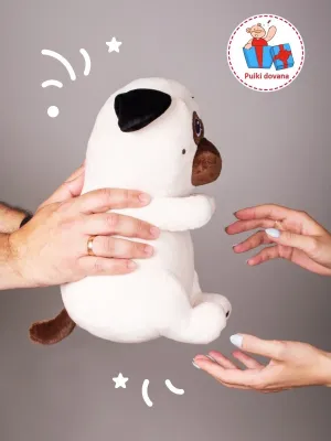 Fancy minkštas žaislas šuo mopsas Moteko 30 cm