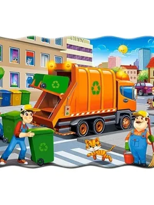 Castorland dėlionės Garbage Car 30 det.