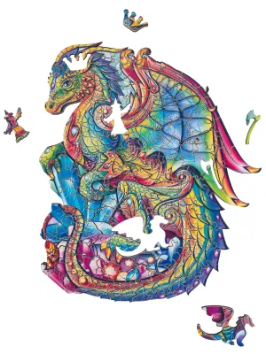 Medinė dėlionė Drakonas 100 detalių