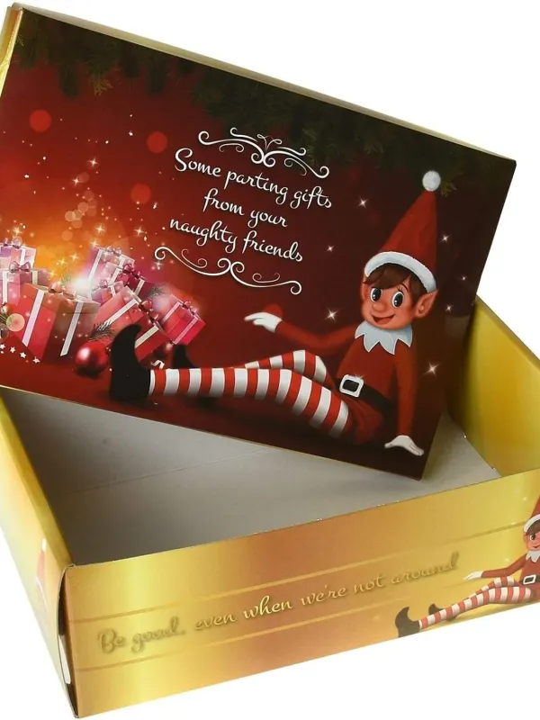 Produktas Kalėdinė dovanų pakavimo dėžutė Elf 45 x 34 x 12,5 cm Paveikslėlis
