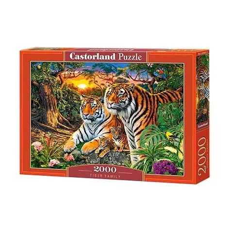 Produktas Castorland dėlionė Tiger Family 2000 det. Paveikslėlis