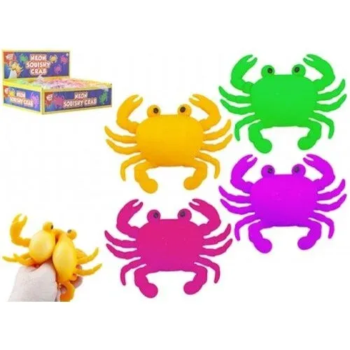 Produktas Antistresinis krabas neoninis 9 cm Paveikslėlis