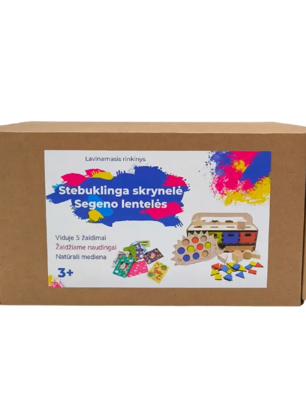 Produktas Lavinamasis rinkinys Stebuklinga skrynelė ir Segeno lentelės Paveikslėlis