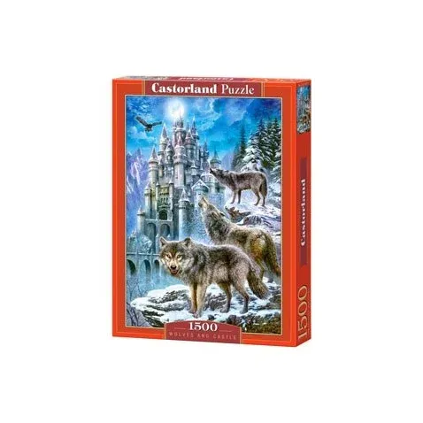 Produktas Castorland dėlionė Wolves and Castle 1500 det. Paveikslėlis