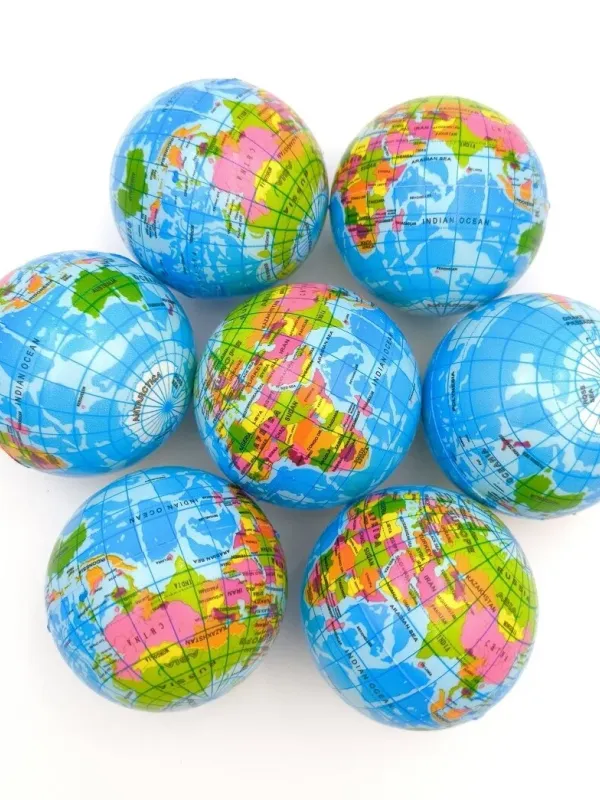 Produktas Antistresinis kamuoliukas gaublys 7 cm Paveikslėlis