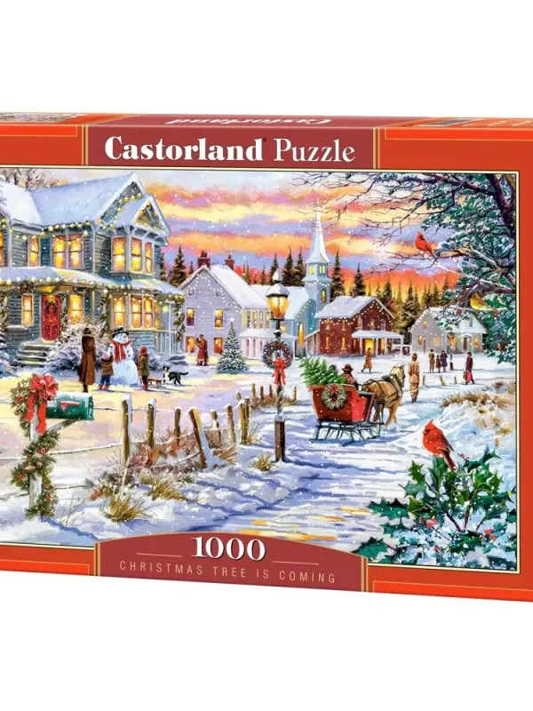 Produktas Castorland dėlionė Christmas Tree is  Coming 1000 det. Paveikslėlis