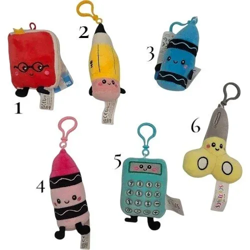 Produktas Softlings Schoolies Mokyklinių reikmenų pakabukas 12 cm Paveikslėlis