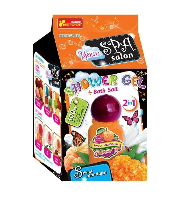 Produktas Ranok dušo želė ir vonios druska. Saldus mandarinas LT Paveikslėlis