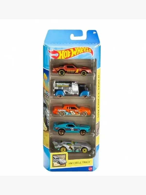 Produktas HOT WHEELS CIRCLE TRACK automobilių rinkinys 5 vnt HLY65 Paveikslėlis