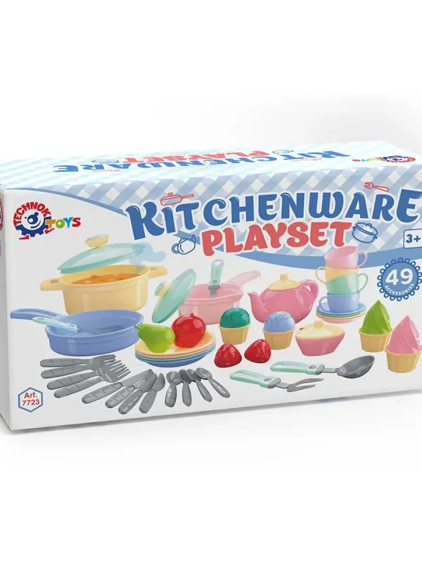 Produktas Technok virtuvėlės ir indelių rinkinys 49 vnt Paveikslėlis