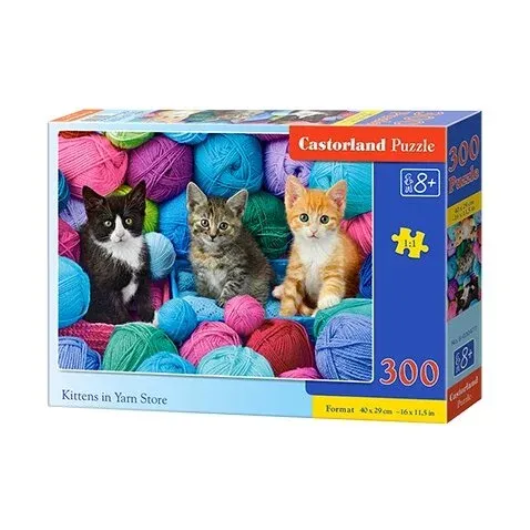 Produktas Castorland Dėlionė  Kittens In Yarn Store 300 Det. Paveikslėlis