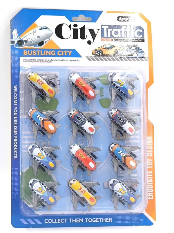 Produktas City Traffic lėktuvėlių rinkinys 12 vnt Paveikslėlis
