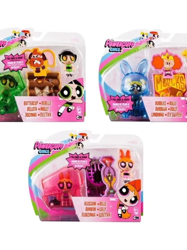 Produktas POWER PUFF GIRLS žaidimo rinkinys Aura Power Pods (pažeista pakuotė) Paveikslėlis