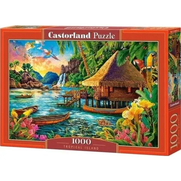 Produktas Castorland dėlionė Tropical Island 1000 det. Paveikslėlis