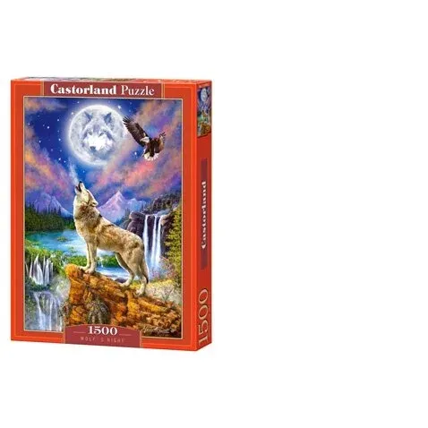 Produktas Castorland dėlionė WOLF'S NIGHT 1500 det. Paveikslėlis