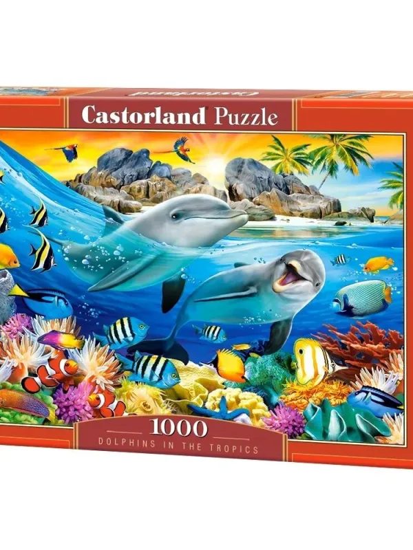 Produktas Castorland dėllionė DOLPHINS IN THE TROPICS 1000 det. Paveikslėlis