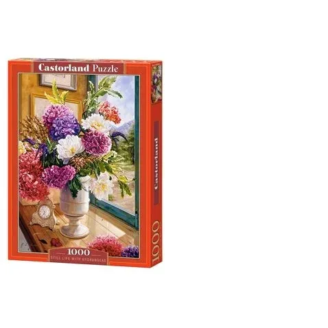 Produktas Castorland dėllionė STILL LIFE WITH HYDRANGEAS 1000 det. Paveikslėlis