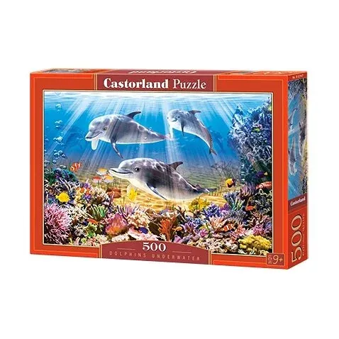 Produktas Castorland dėlionė Dolphins Underwater  500 det. Paveikslėlis