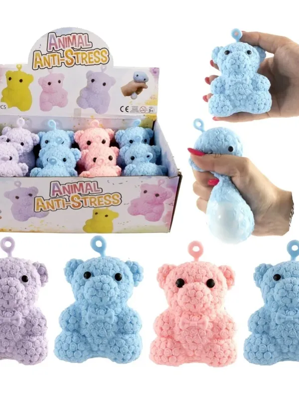 Produktas Antistresinis Meškiukas 11 cm suspaudžiamas Paveikslėlis