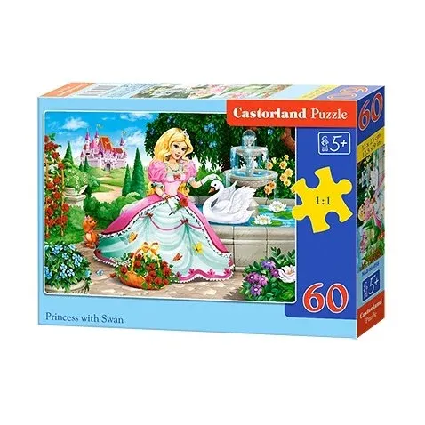 Produktas Castorland dėlionė  Princess With Swan 60 det. Paveikslėlis