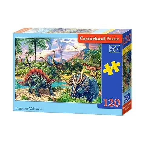 Produktas Castorland dėlionė DINOSAUR VOLCANOS 120 det. Paveikslėlis