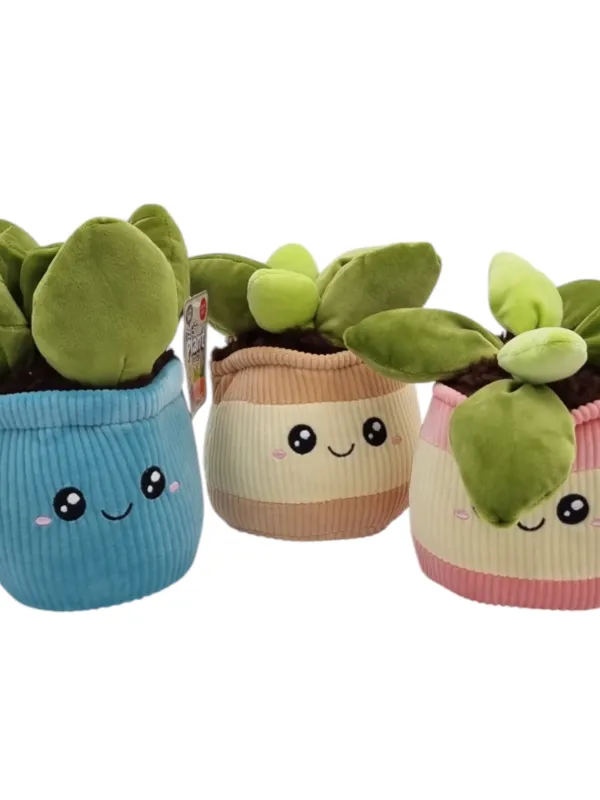 Produktas Pliušinė gėlė vazone, 20 cm Paveikslėlis