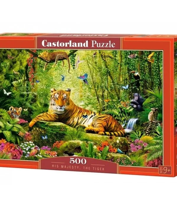 Produktas Castorland dėlionė His Majesty the Tiger 500 det Paveikslėlis