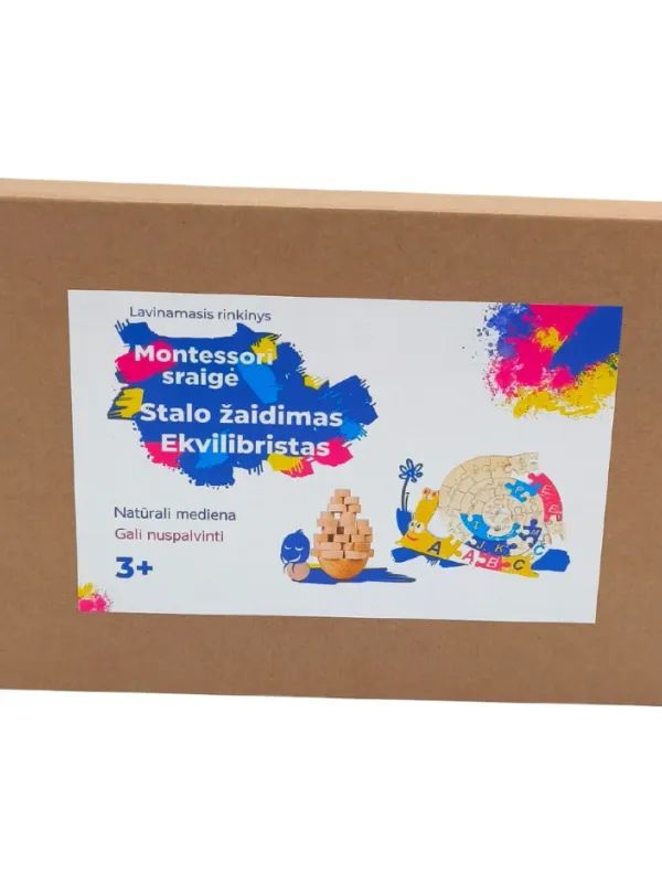 Produktas Lavinamsis rinkinys Montessori sraigė ir Ekvilibristas Paveikslėlis