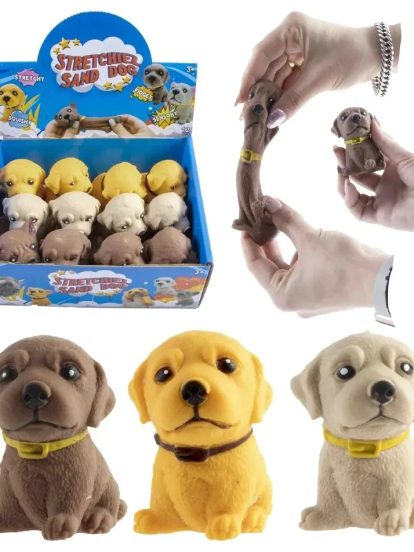 Produktas Antistresinis smėliu pripildytas Šuniukas 16 cm Paveikslėlis