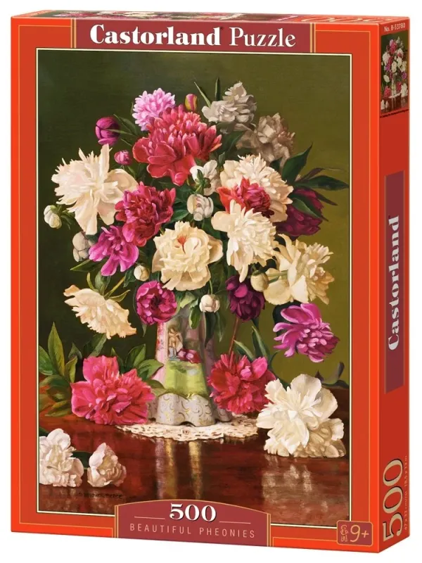 Produktas Castorland dėlionė Beautiful Pheonies 500 det Paveikslėlis