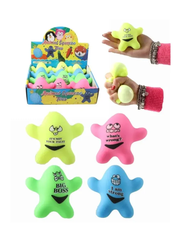 Produktas Antistresinė suspaudžiama jūros žvaigždė 10.5 cm Paveikslėlis